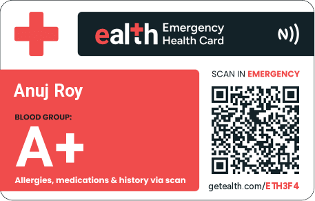 Ealth Emergency Health Card